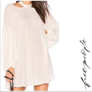 NWT Free People Drift away tunic top ivory
